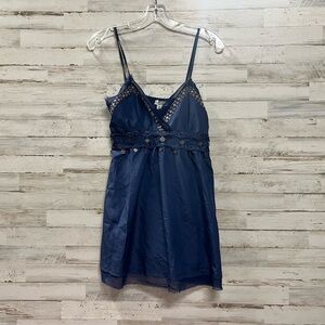 Cecico Navy Spaghetti Strap Top
